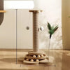 Vertical Sisal Cat Scratching Post with Integrated Climbing Features