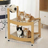 Sisal Cat Scratcher Bed with Football Toy