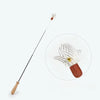 Retractable Cat Teaser Wand with Interchangeable Toy Heads