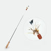 Retractable Cat Teaser Wand with Interchangeable Toy Heads