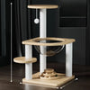 Solid Wood Cat Tree with Capsule Perch and Scratching Posts