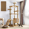 Cat Tree with Scratching Post and Enclosed Hideaway