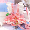 Lightweight Princess Dress for Small Dogs with Leash